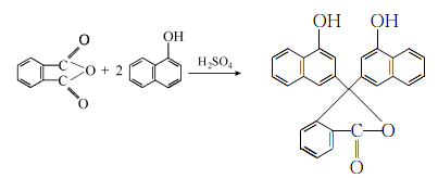 alpha-Naphtholphthalein can be prepared by 1-naphthol with phthalic anhydride.
